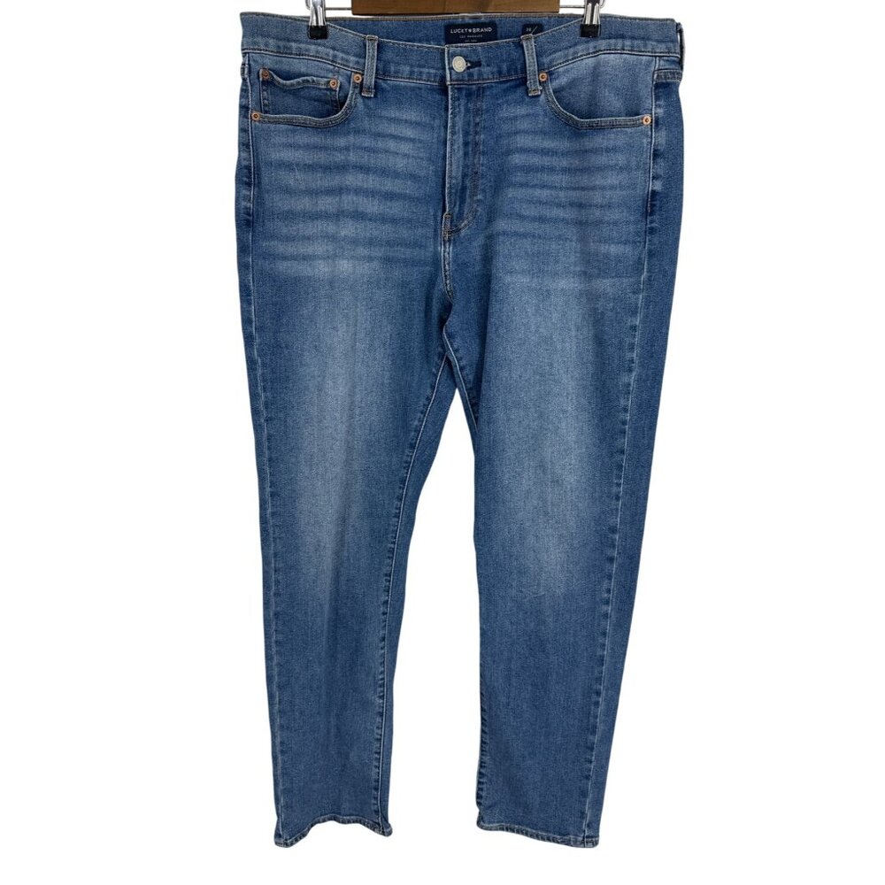 Lucky Brand Mens 410 Athletic Slim Blue Denim Jeans W38 L32